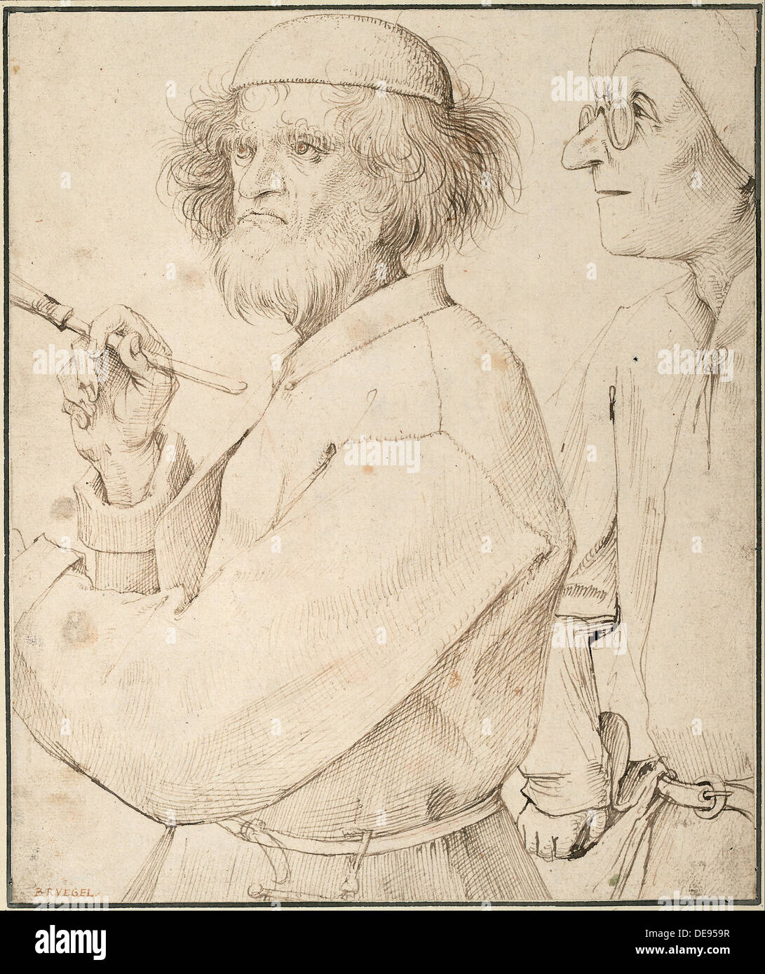 Der Maler und der Käufer, c. 1565. Künstler: Bruegel (Brueghel), Pieter, der ältere (ca. 1525-1569) Stockfoto
