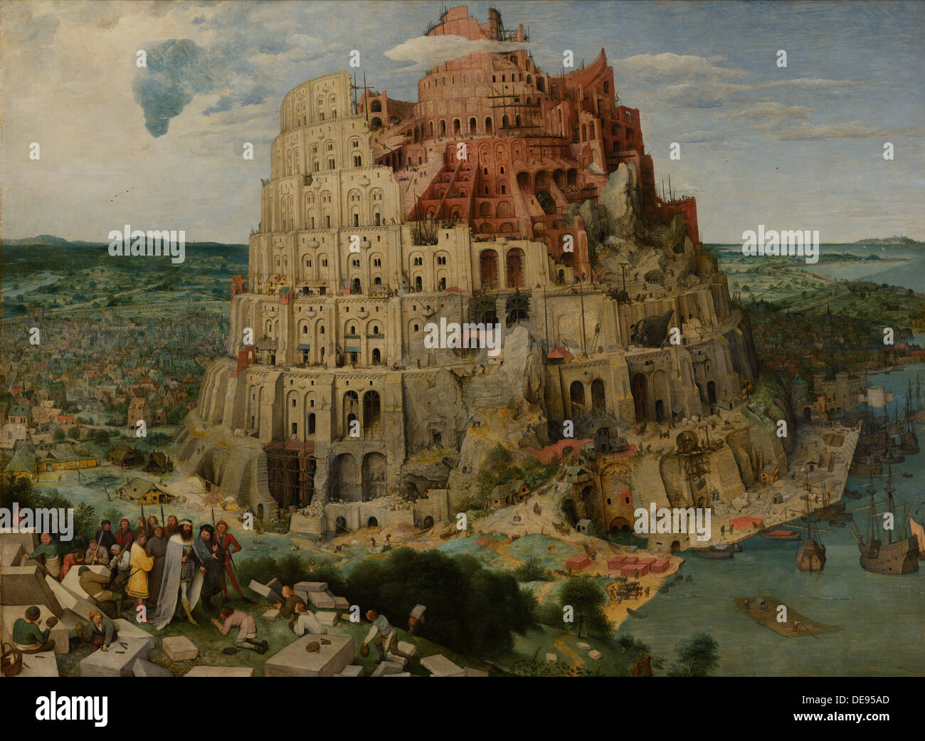 Der Turm zu Babel, 1563. Künstler: Bruegel (Brueghel), Pieter, der ältere (ca. 1525-1569) Stockfoto