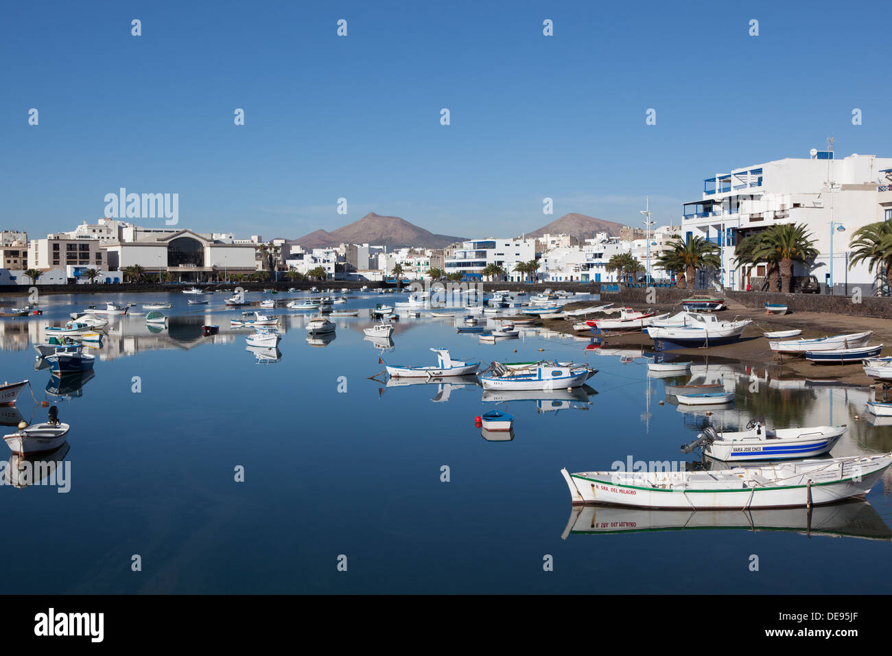Die Marina in der Stadt Arrecife auf Lanzarote Stockfoto