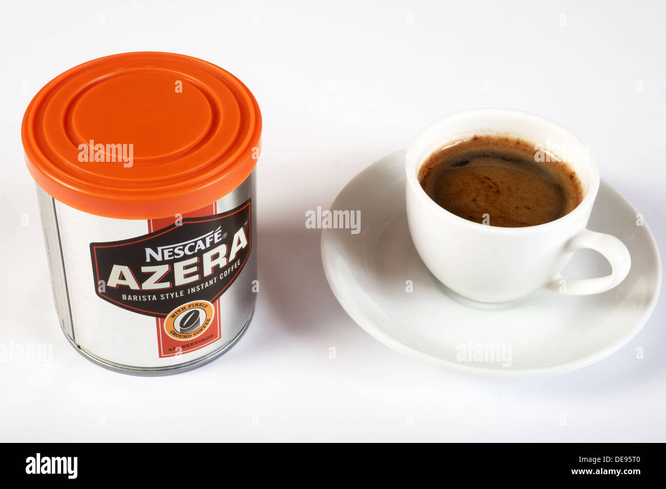 Instant-Kaffee Nescafe Azera Stockfoto