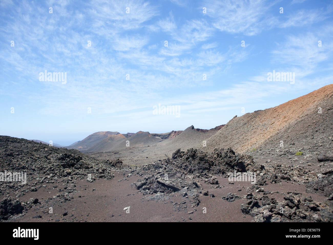 Das Bild gehört zu einer Reihe von Bildern von der Insel Lanzarote, Urlaub Stockfoto