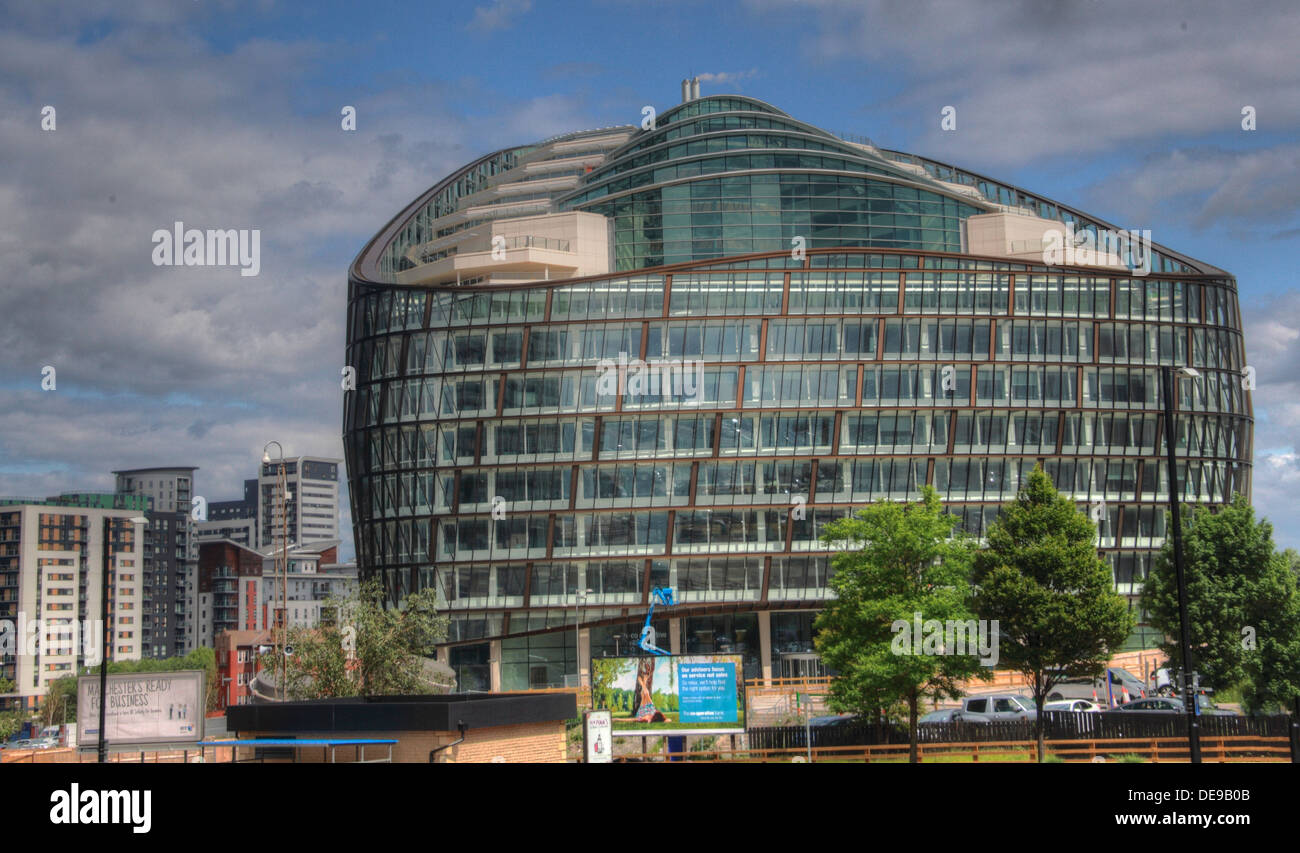 Ein Engel Platz Manchester Co-op-Gebäude, England, UK Stockfoto