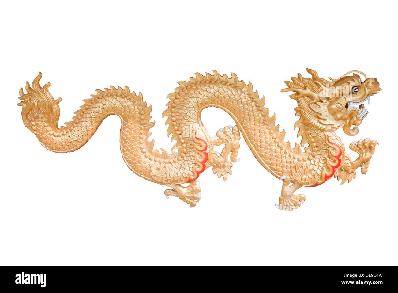 alte Tiere Kunst Asien asiatische große China chinesische Kultur Dekoration dekoratives Design Drachen Osten Fantasy Festival Gold golden Stockfoto