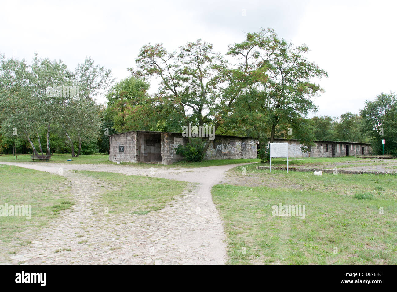 Das Konzentrationslager in Falkensee - ein Außenlager von Sachsenhausen in der Nähe von Berlin-Deutschland Stockfoto