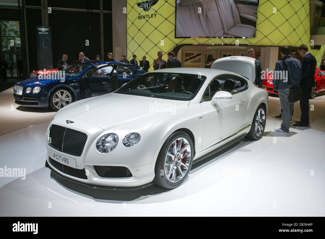 FRANKFURT, GERMANY - SEPTEMBER 11: Frankfurt Internationale Automobil-Ausstellung (IAA) 2013. Bentley GT V8S Stockfoto