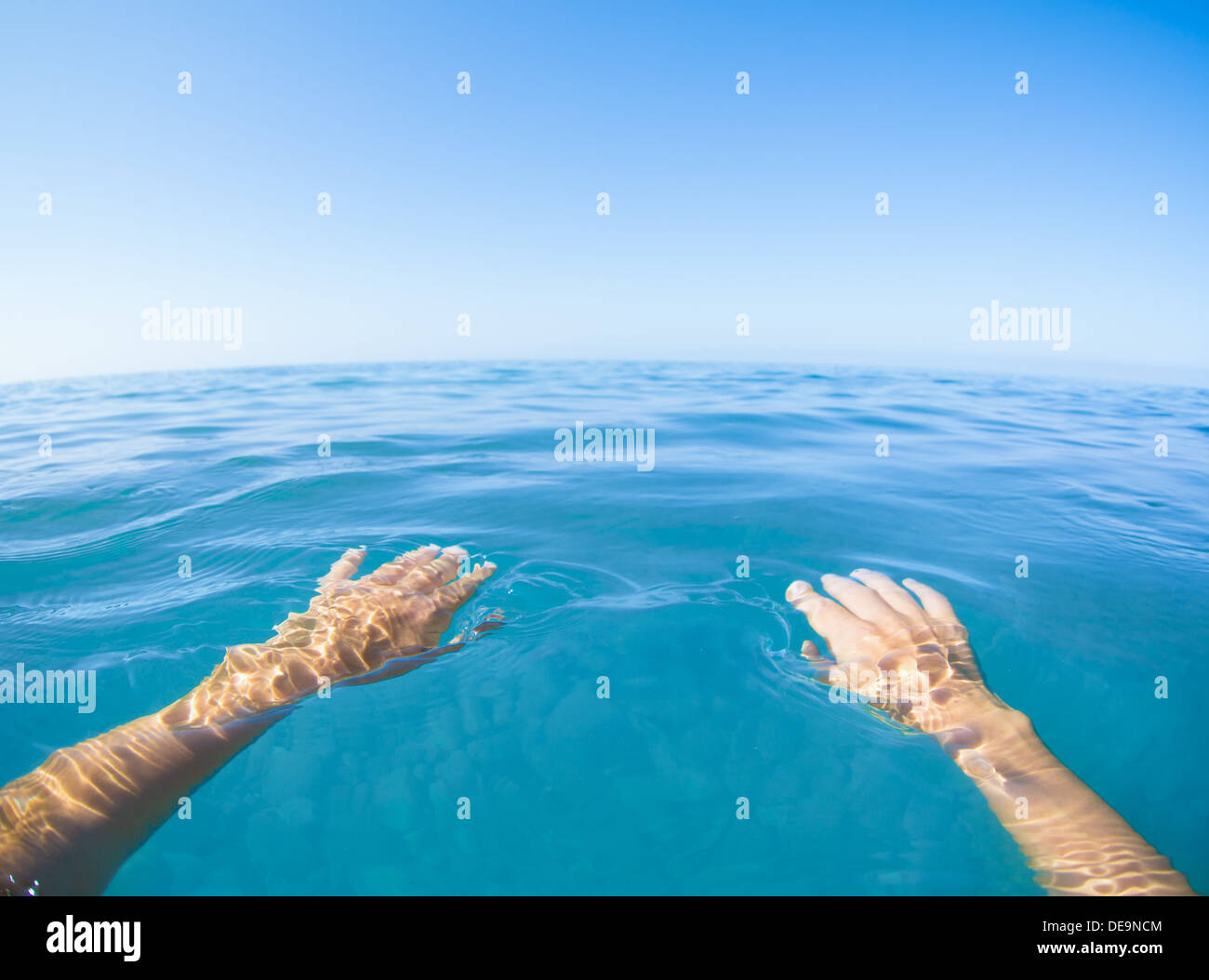 Blick auf das Meer blau von Ego Stockfoto