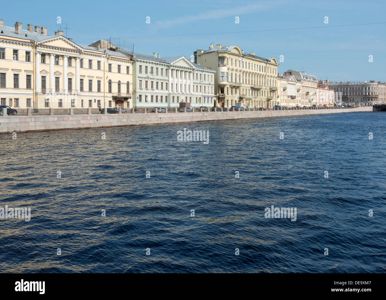 Fontanka Fluss in Sankt Petersburg Stockfoto