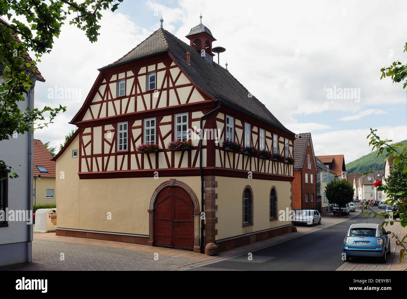 Altes Rathaus in Kleinheubach am Main, Bayern, Deutschland Stockfoto