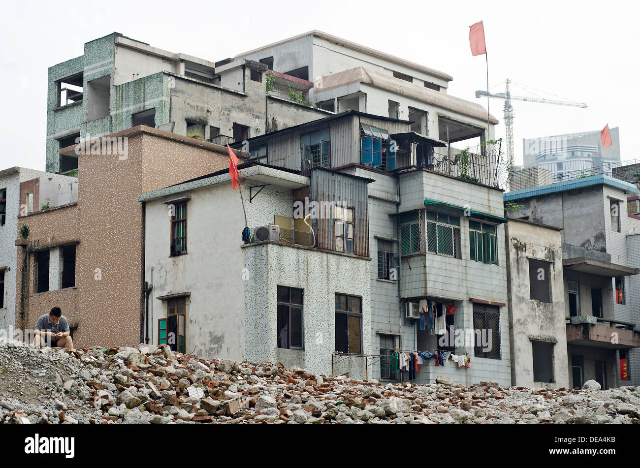 Nagel Haus, Xian Cun Dorf, Guangzhou, China Stockfoto