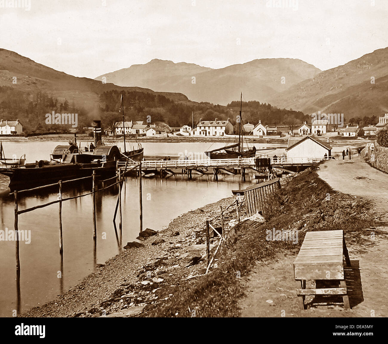 Lochgoilhead, Schottland, viktorianische Zeit Stockfoto