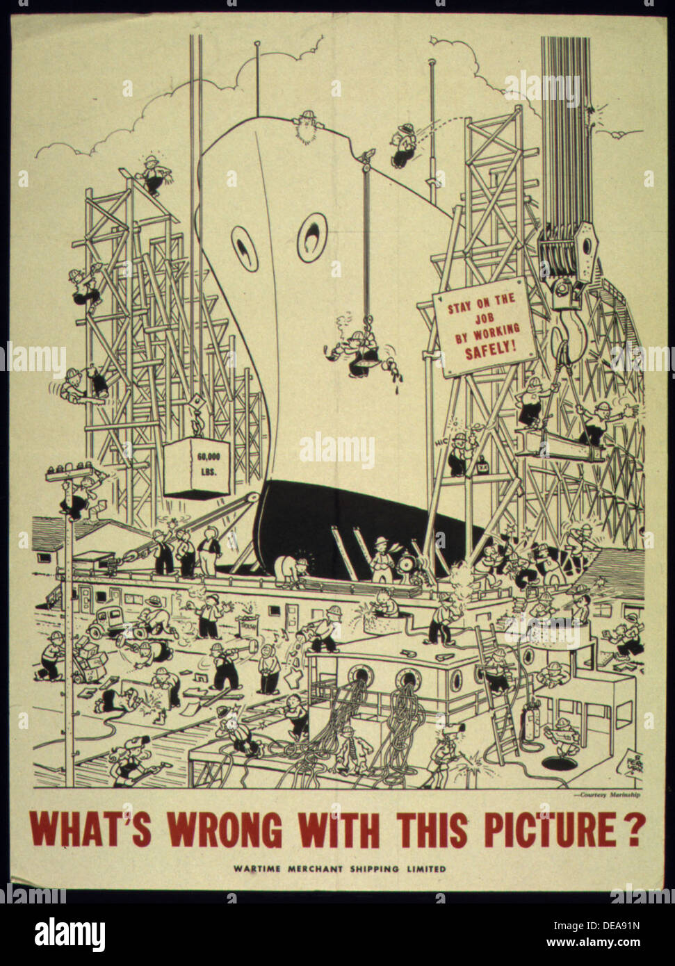 WAS IST LOS MIT DIESEM BILD 5E BLEIBEN AM ARBEITSPLATZ DURCH SICHERES ARBEITEN. 516139 Stockfoto