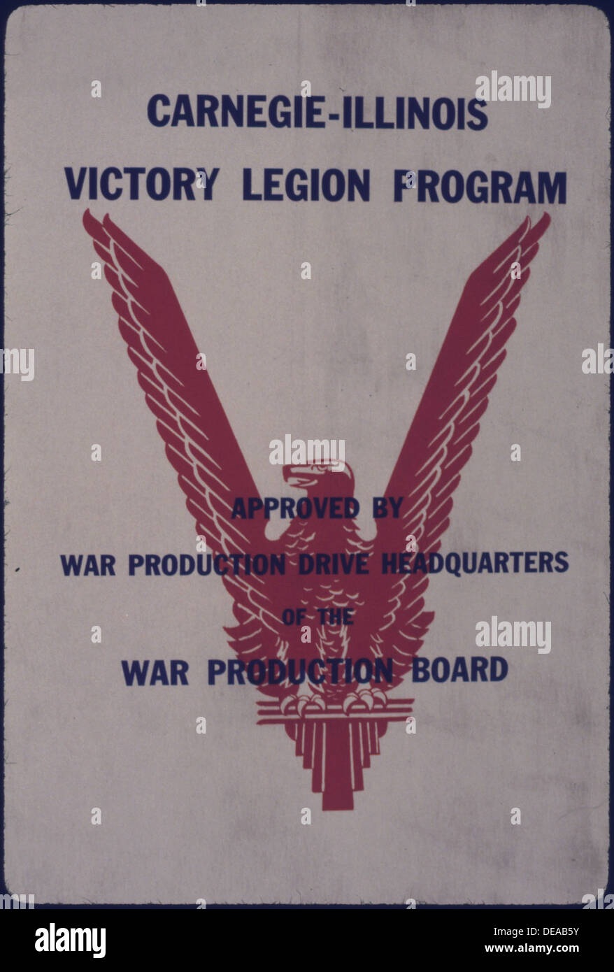 Carnegie-Illinois Sieg Legion Programm 534474 Stockfoto