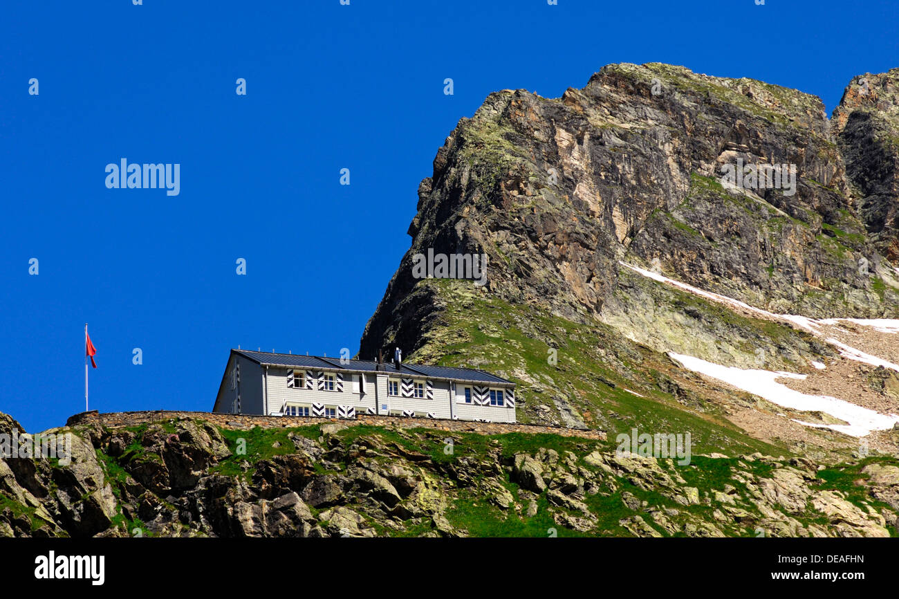 Glecksteinhuette, Hütte des Schweizer Alpen-Club SAC, Grindelwald, Schweiz, Europa Stockfoto