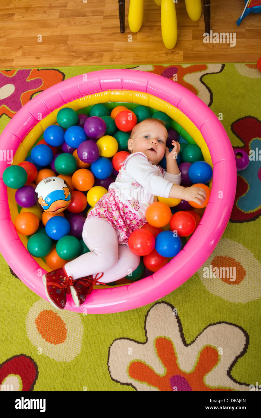 Spielen Baby, 1 Jahr Stockfoto