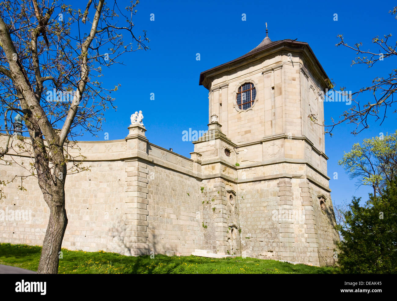 Barocke Friedhof, Nationaldenkmal, Strilky, Kromeriz District, Region Zlin, Moravia, Tschechien, Europa Stockfoto