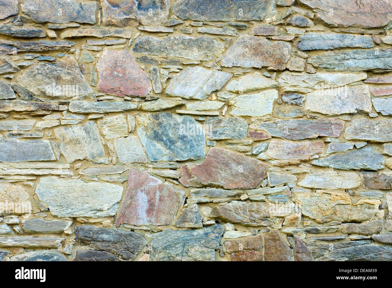 Steinmauer von Lookout Tower Babylon in Kramolin, Trebic Landkreis, Region Vysocina, Tschechische Republik, Europa Stockfoto