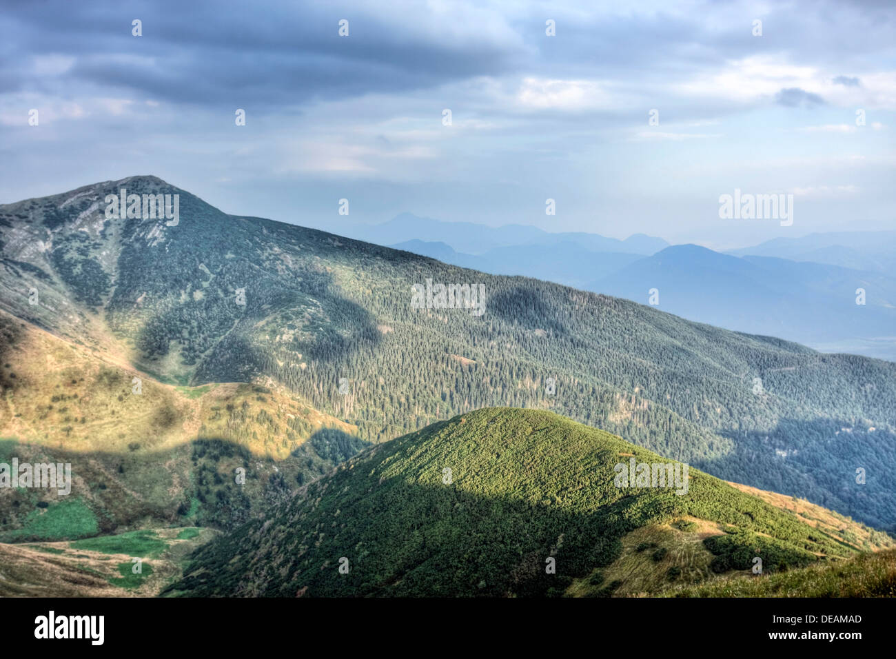 Velký Krivan Gipfel, Nationalpark Mala Fatra, Slowakei, Europa Stockfoto