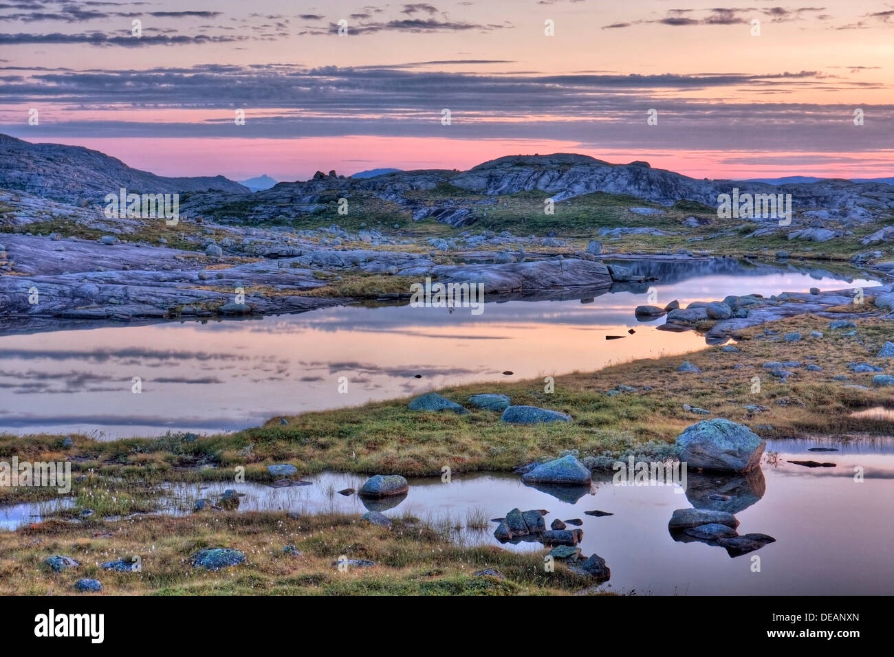 Lagunen in Rago Nationalpark, Nordland Grafschaft, Norwegen, Skandinavien, Europa Stockfoto