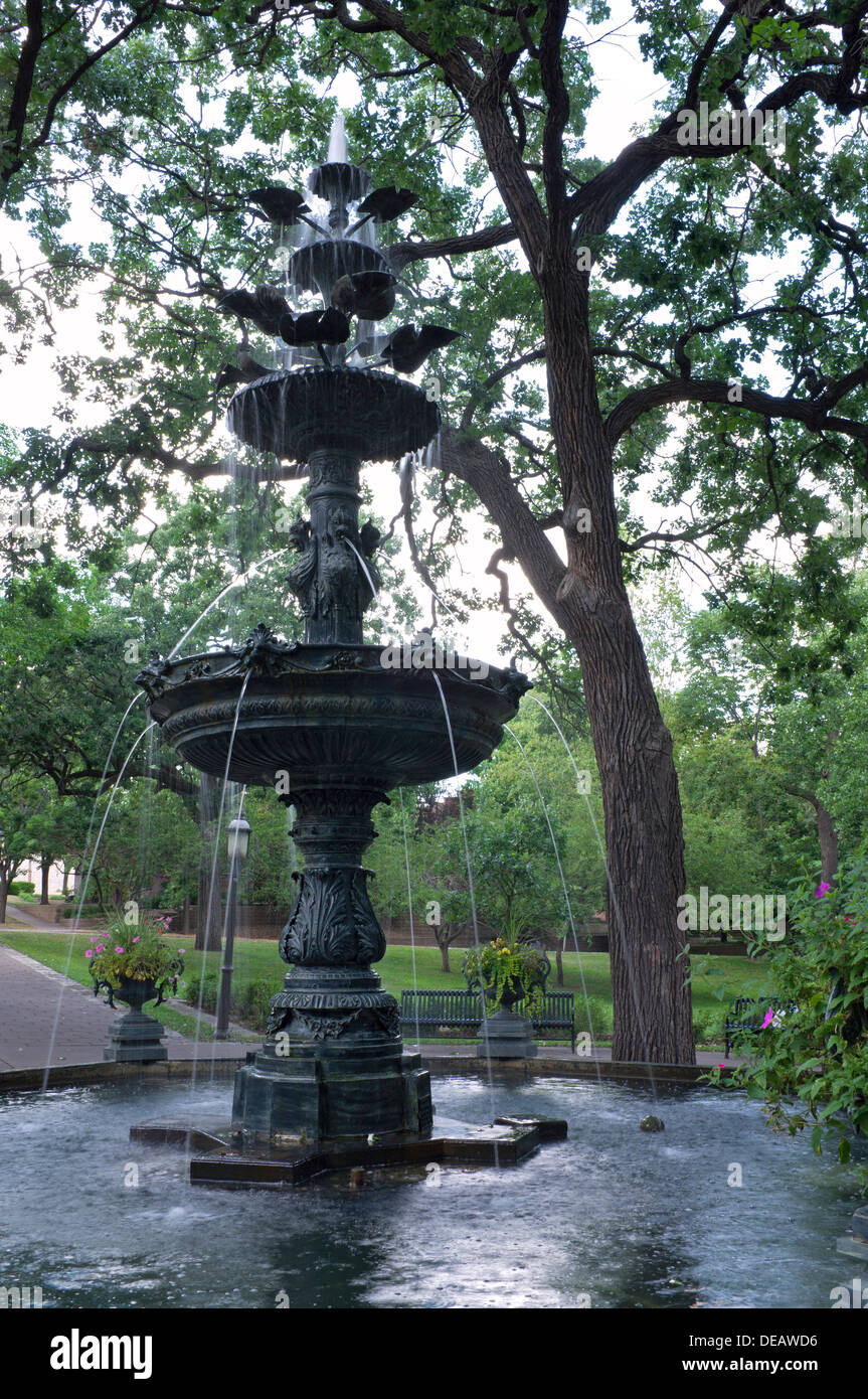 Brunnen von Irvine Park Square in Saint Paul, Minnesota Stockfoto