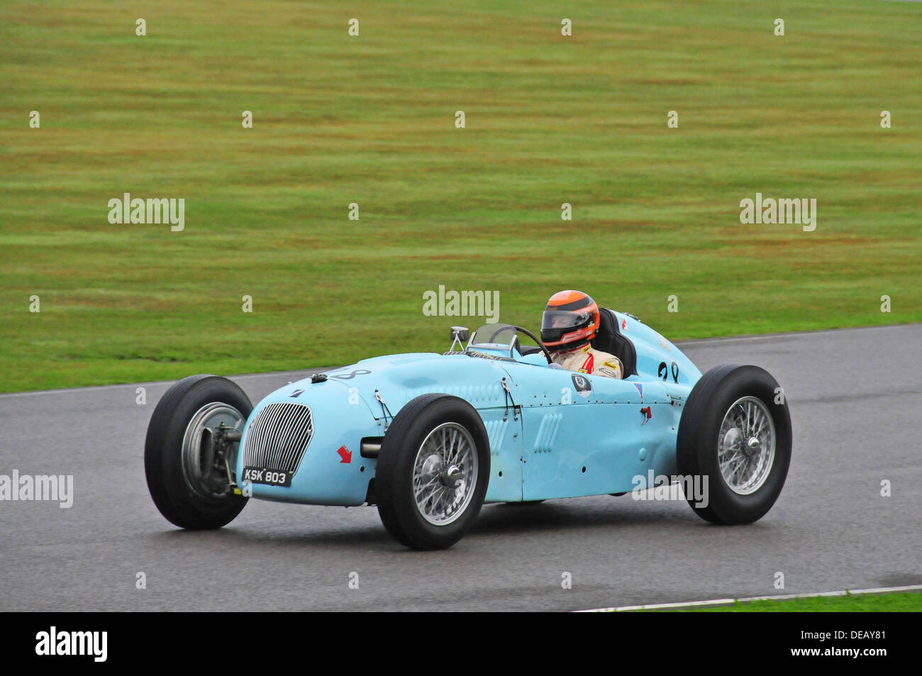 Talbot Lago Monoplace Decalee Goodwood Revival 2013 Stockfoto
