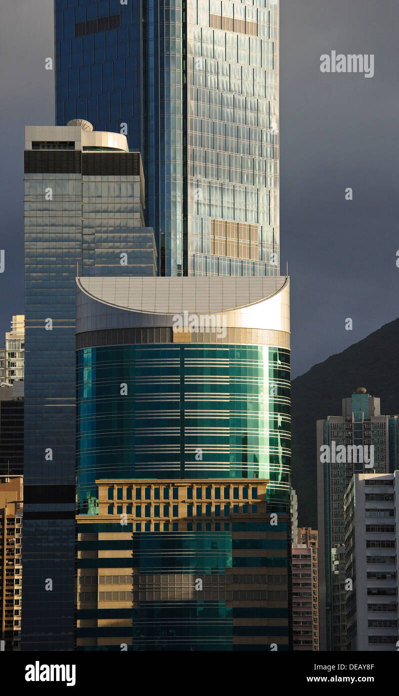 DCH Handelszentrum, eine hoch moderne Wolkenkratzer in der Wirtschaft von Hong Kong. Stockfoto