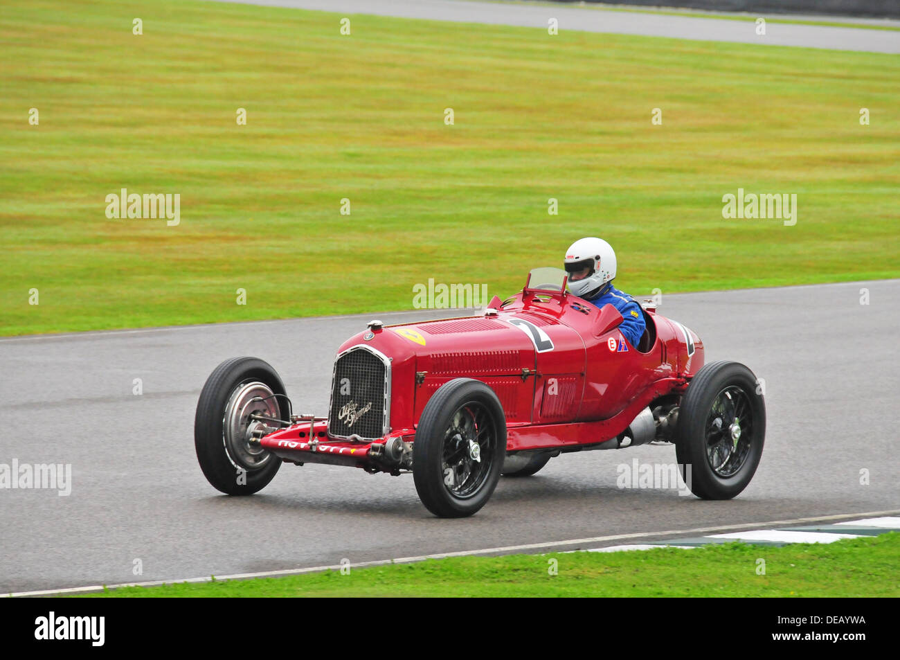 Alfa Romeo Tipo B beim Goodwood Revival 2013 Stockfoto