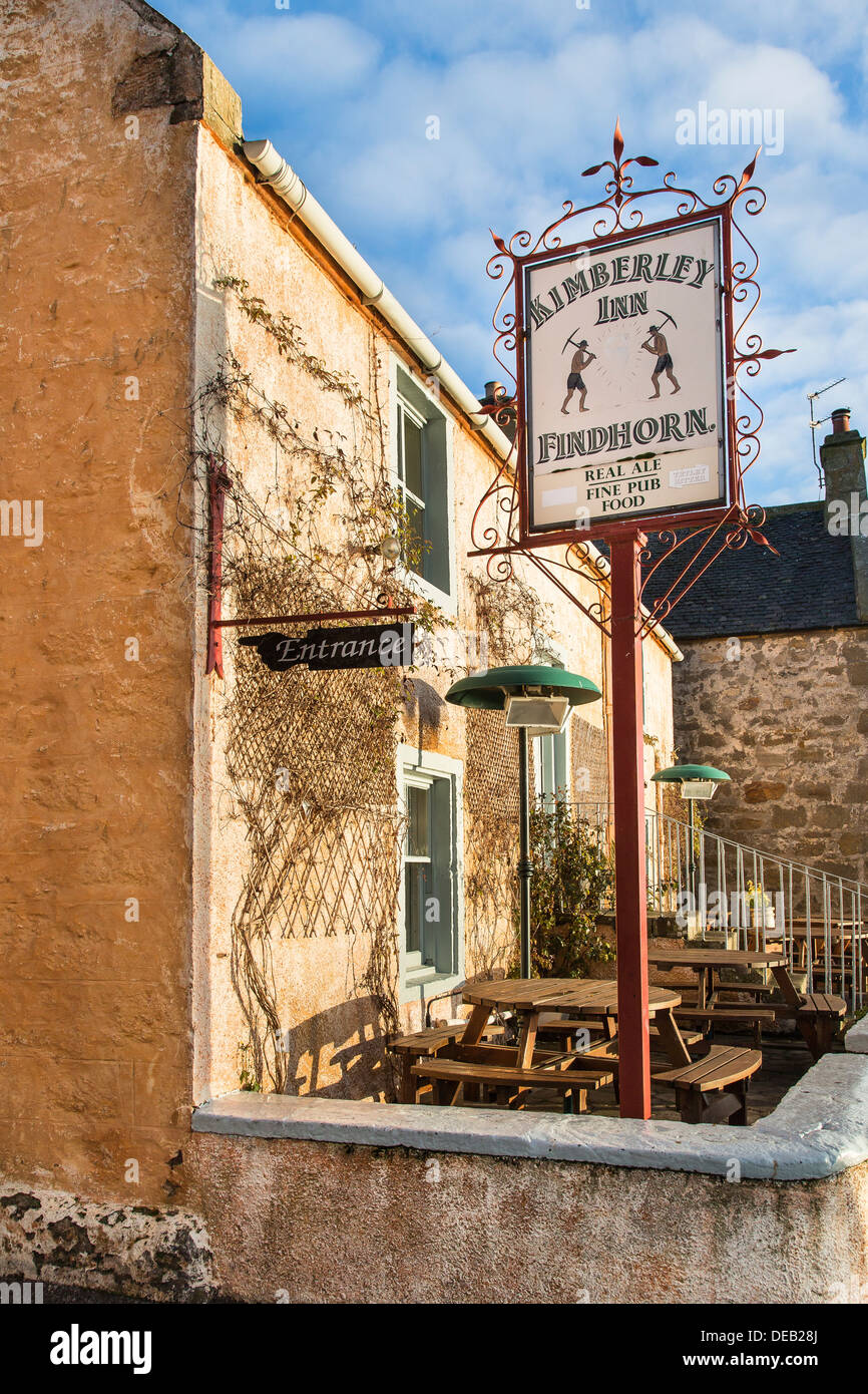 Die Kimberley-Inn in Findhorn in Moray, Schottland. Stockfoto