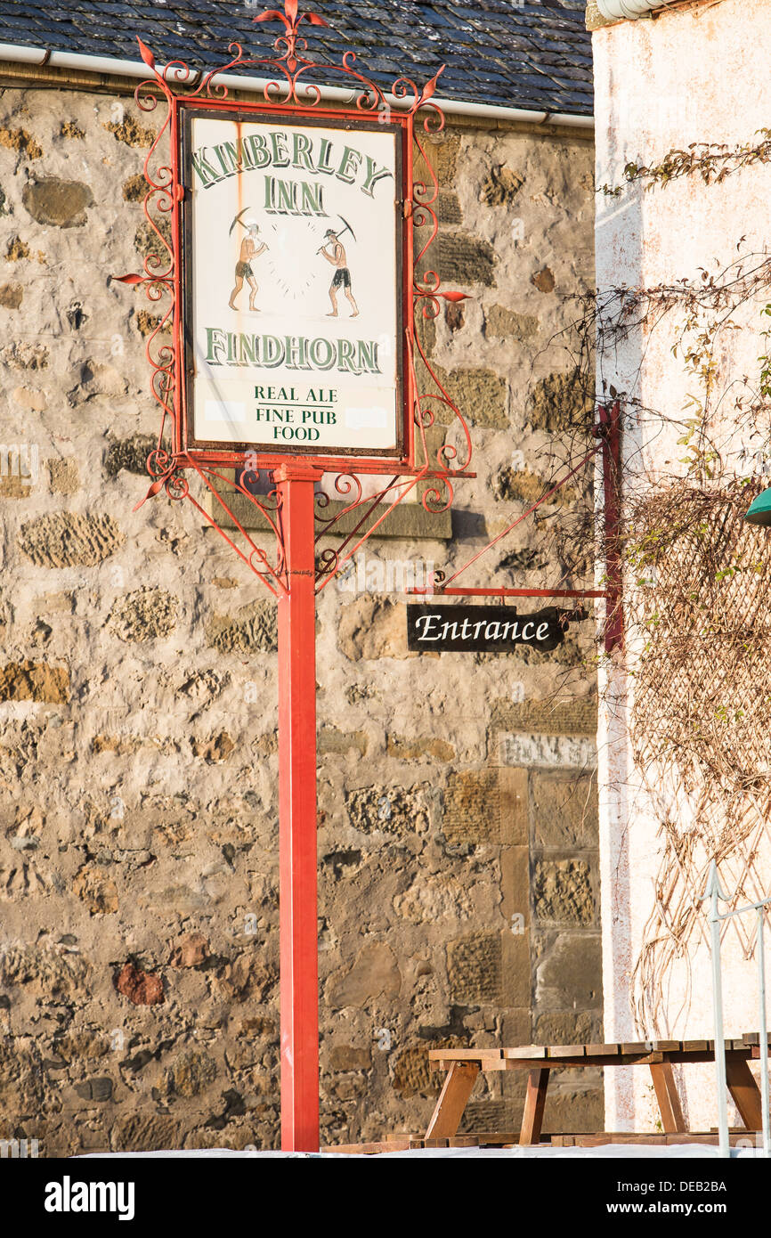 Die Kimberley-Inn in Findhorn in Moray, Schottland. Stockfoto