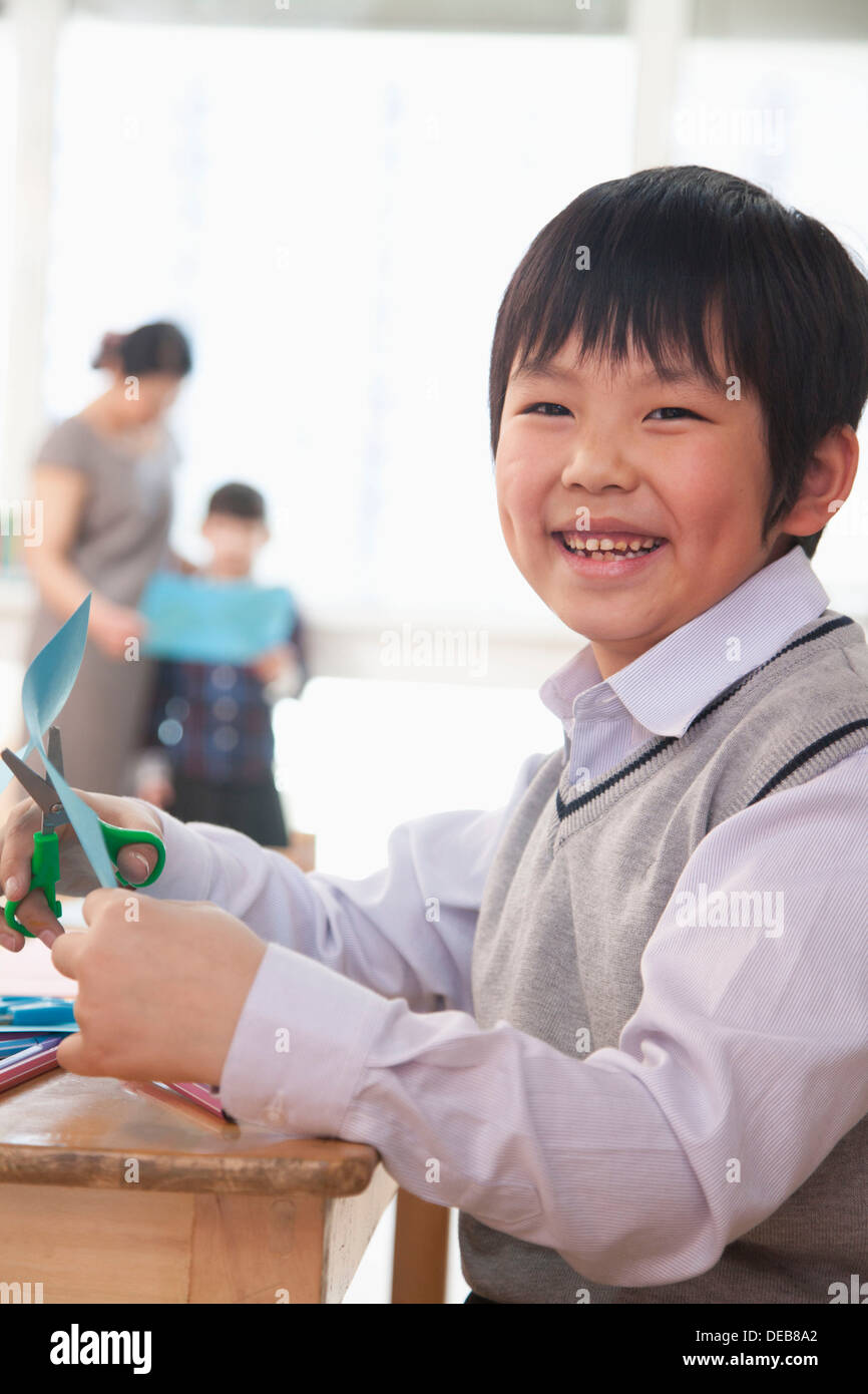 Porträt der Schüler tun, Kunsthandwerk, Beijing Stockfoto