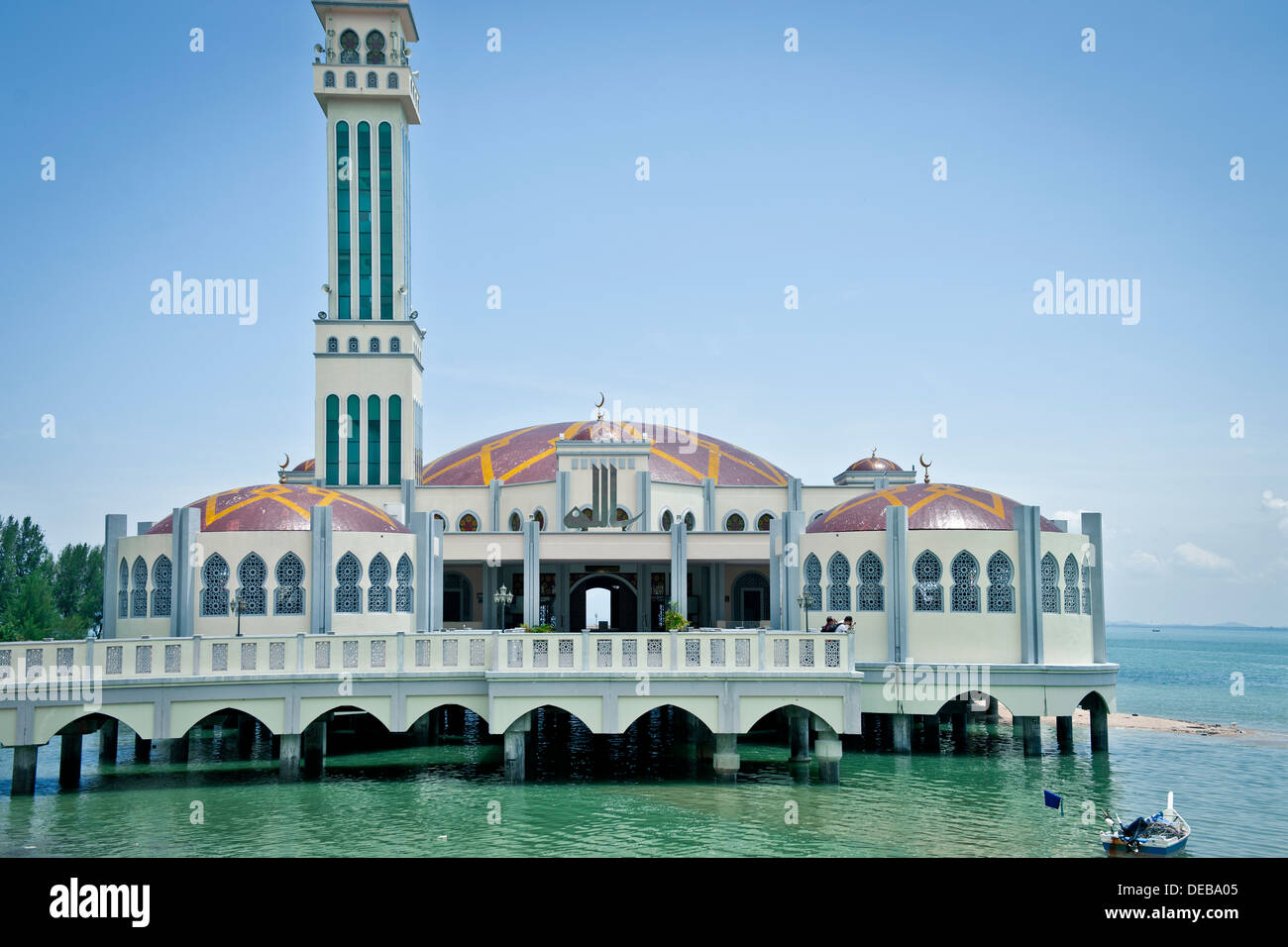 Schwimmende Moschee, Penang, Malaysia Stockfoto