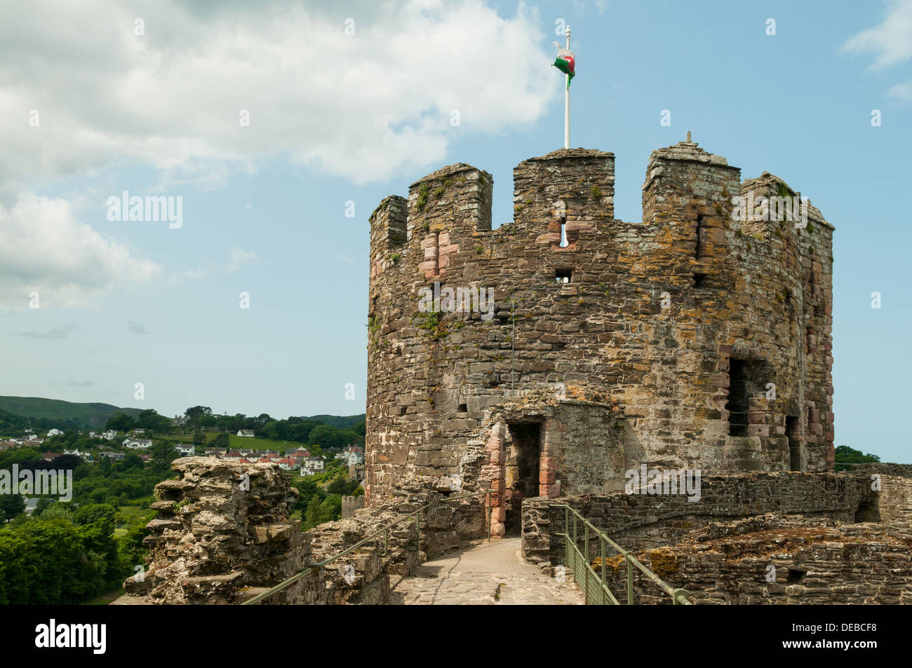 Conwy Castle, Conwy, Wales Stockfoto