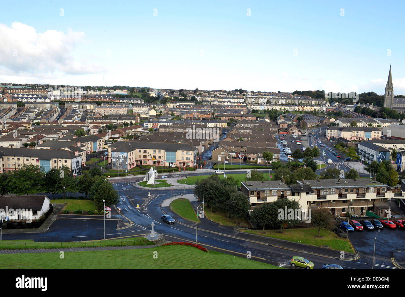 Die nationalistischen Bogside, Derry, Londonderry, Nordirland, Vereinigtes Königreich Stockfoto