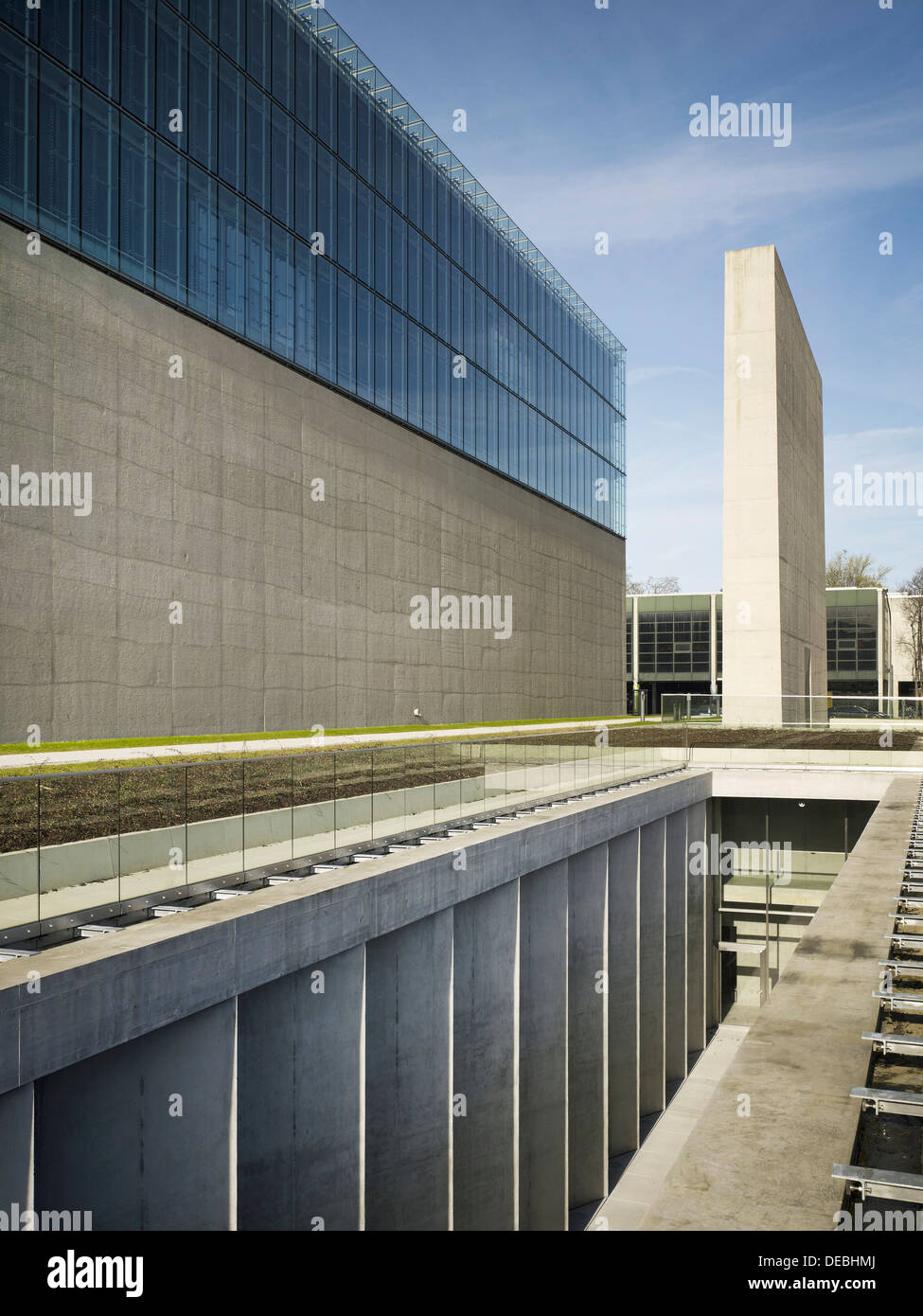 Staatliches Museum für ägyptische Kunst, Hochschule für Fernsehen und Film, München, Deutschland. Architekt: Peter Böhm Architekten, 2011. Stockfoto