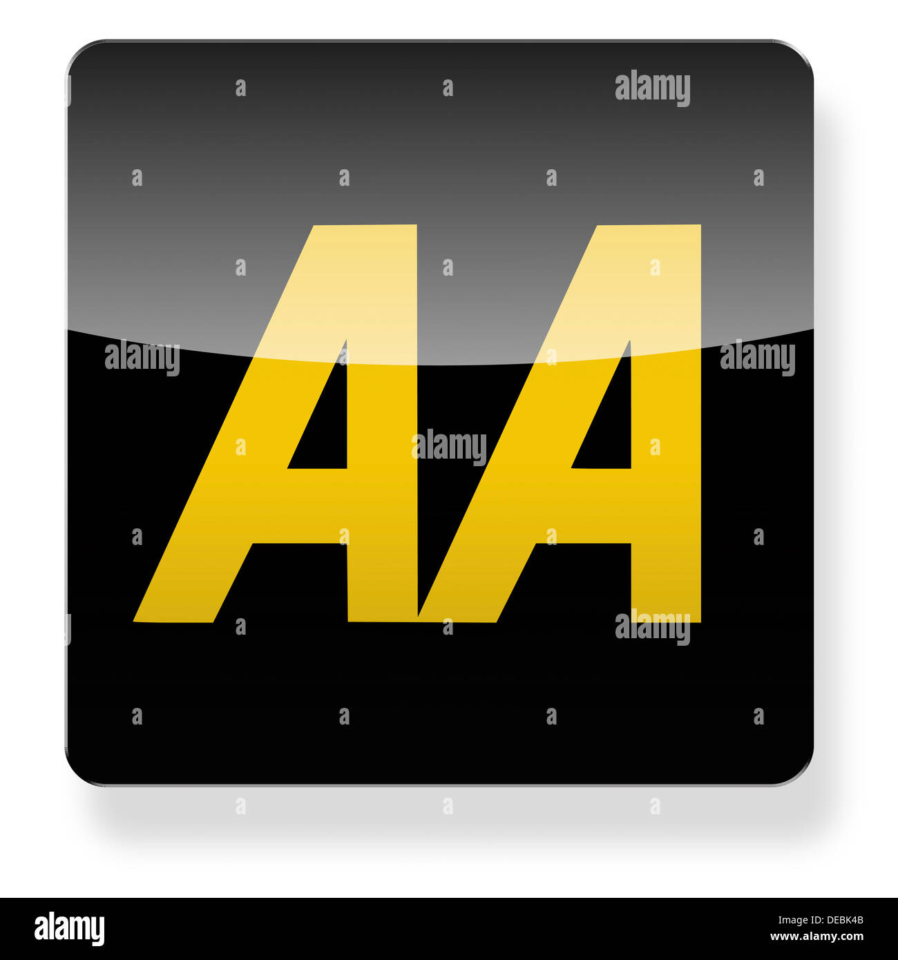 AA Automobile Association Logo als ein appSymbol. ClippingPfad