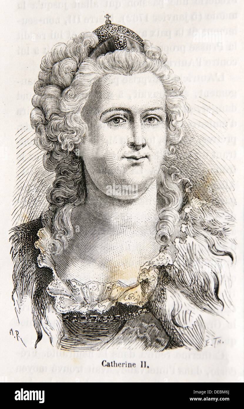 Katharina II. Russisch: II, Yekaterina II Welikaja, auch bekannt als Katharina die große, geboren 2 Mai O S 21. April 1729 Sophie Stockfoto