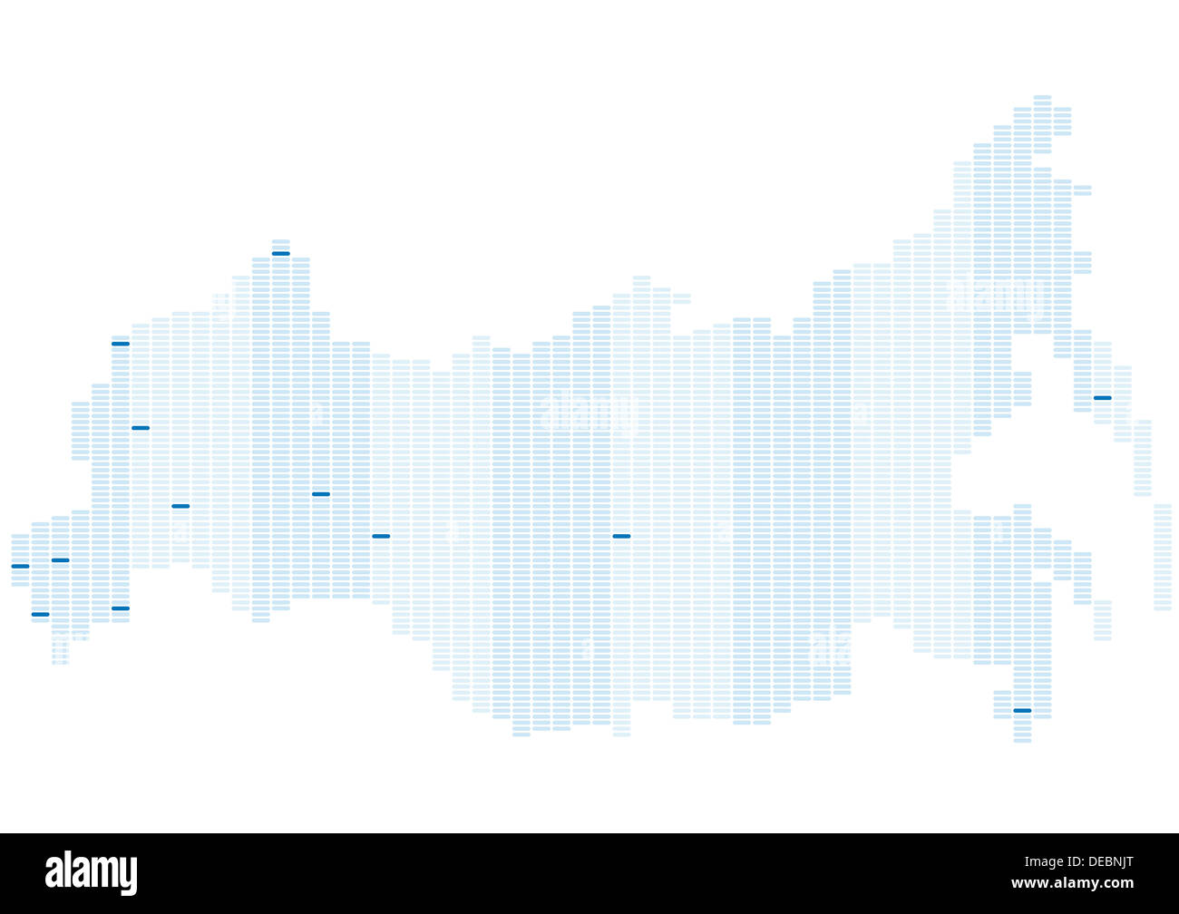 Russland-Karte Stockfoto
