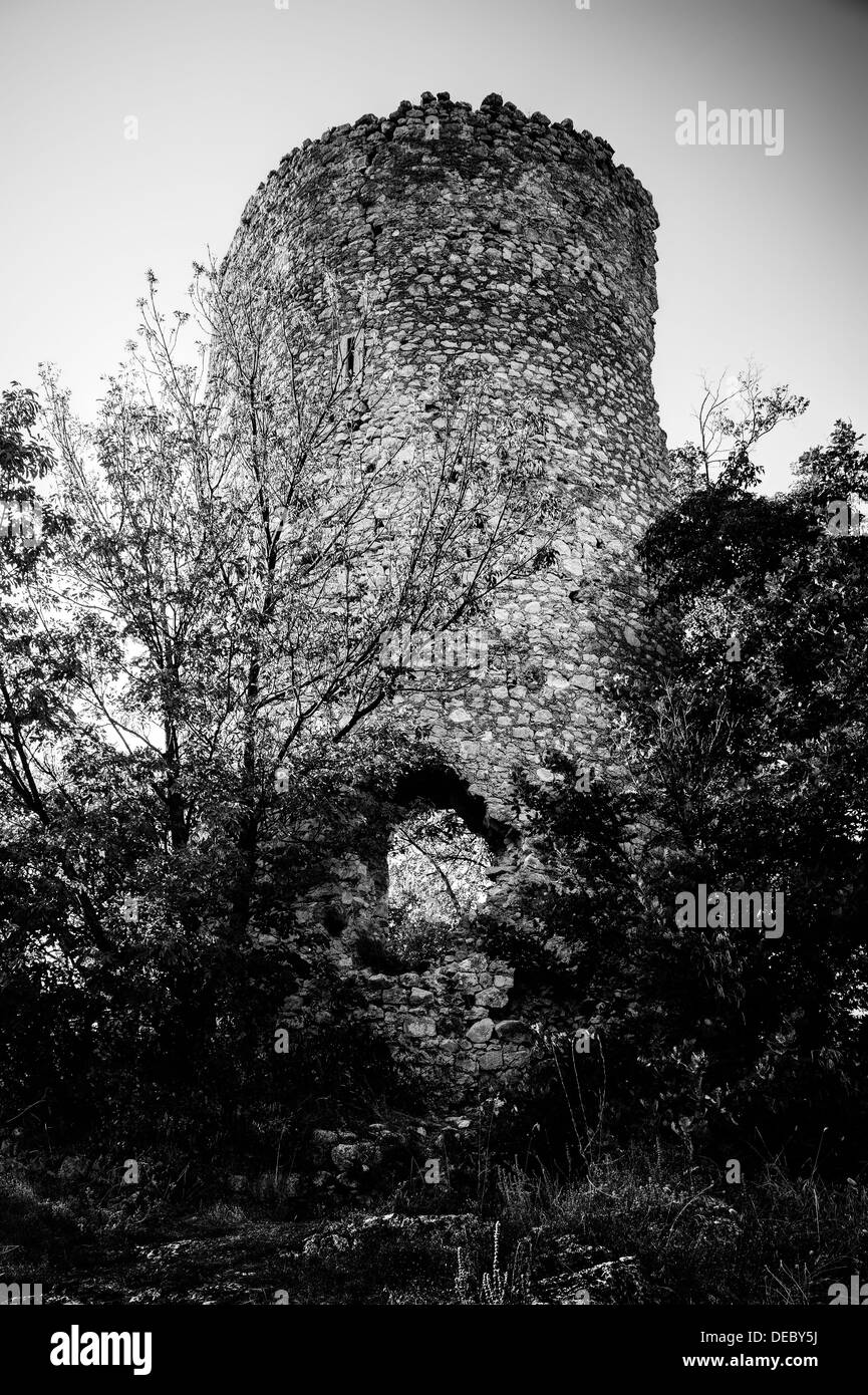 Abruzzen. Alter Turm Stockfoto