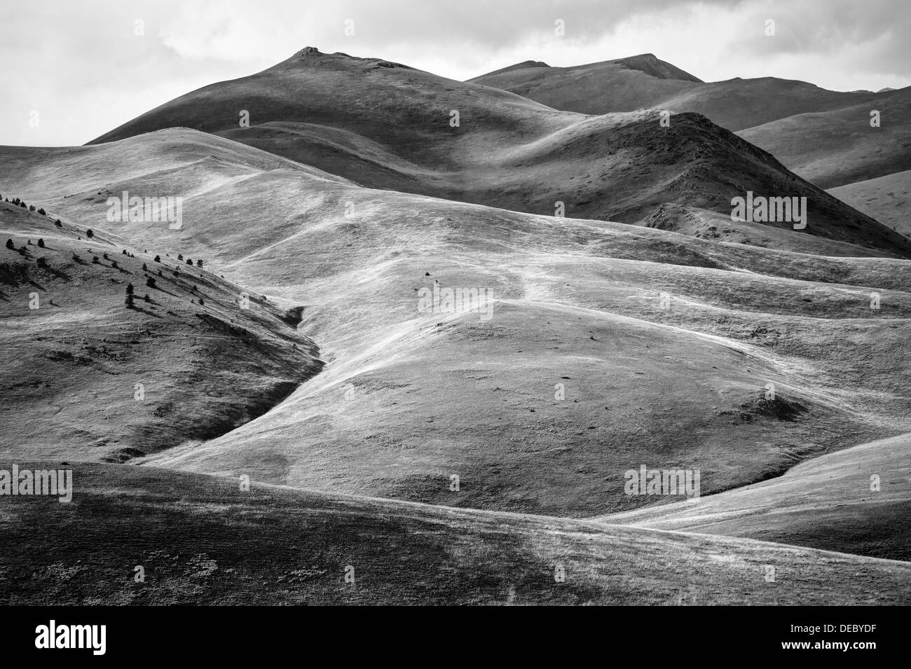 Abruzzen. Surreale fantastische Landschaft Stockfoto