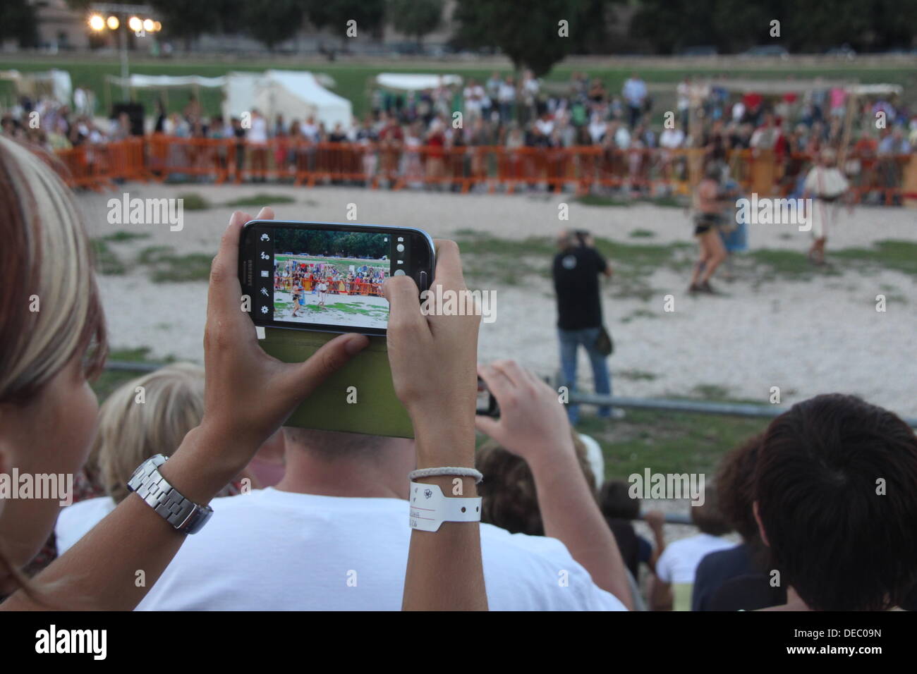 Rom, 14. September 2013 internationales Festival von Roman Culture und Zivilisation an der Circus Maximus Stockfoto