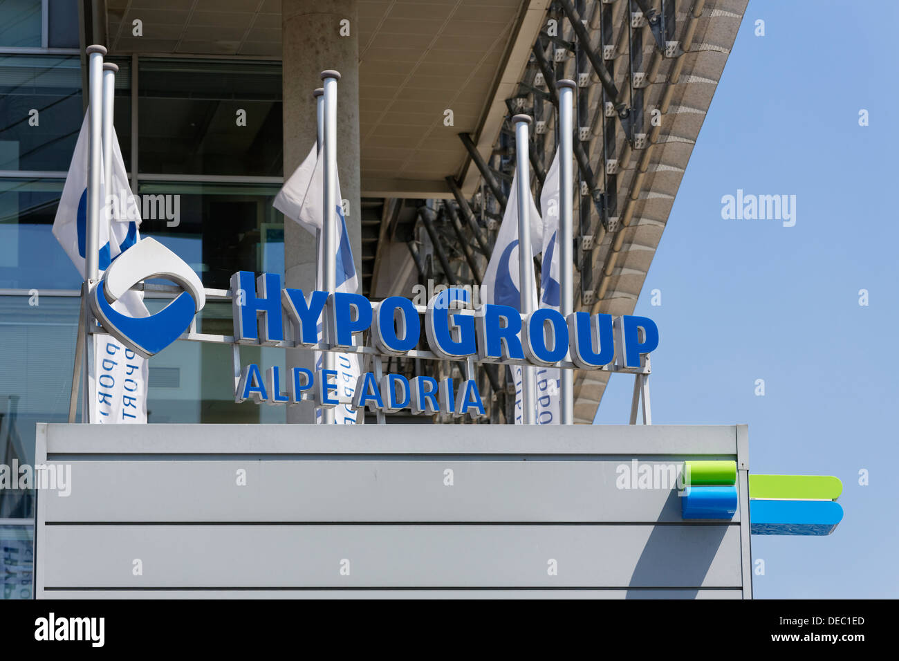 Hauptsitz der Hypo Alpe Adria Bank, Klagenfurt, Kärnten, Österreich Stockfoto