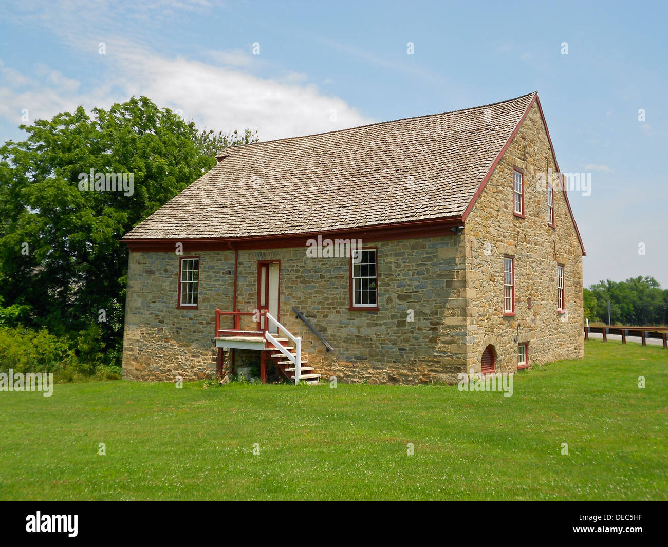 Swigart Mühle in York County, Pennsylvania, erbaut 1794. Dies liegt direkt östlich der Stadt Ost-Berlin, Adams County, Vere Stockfoto