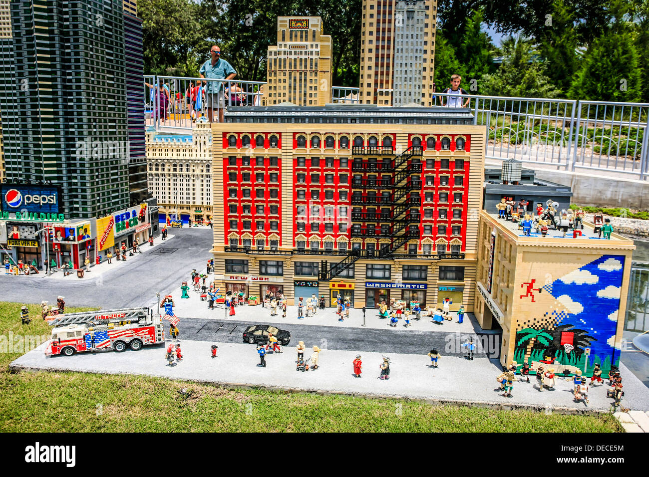 Auf der ganzen Welt im Legoland - New York City Stockfoto