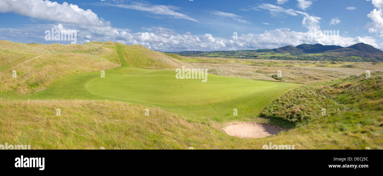 14. Loch, Ballyliffen Golf Links Stockfoto