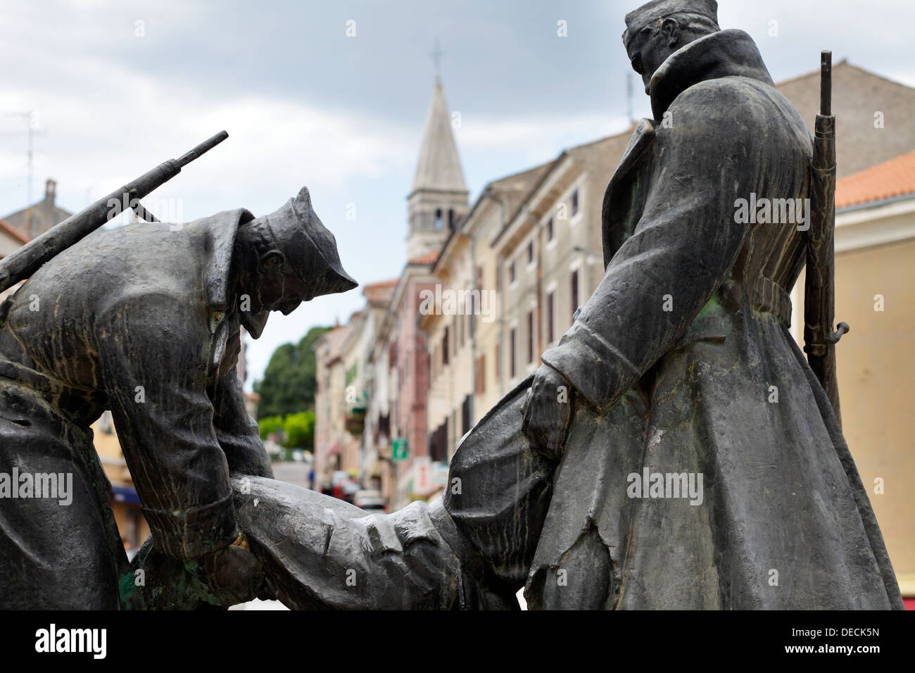 Buje, Kroatien, Denkmal für die gefallenen und Opfer des Faschismus im Krieg der nationalen Befreiung Stockfoto