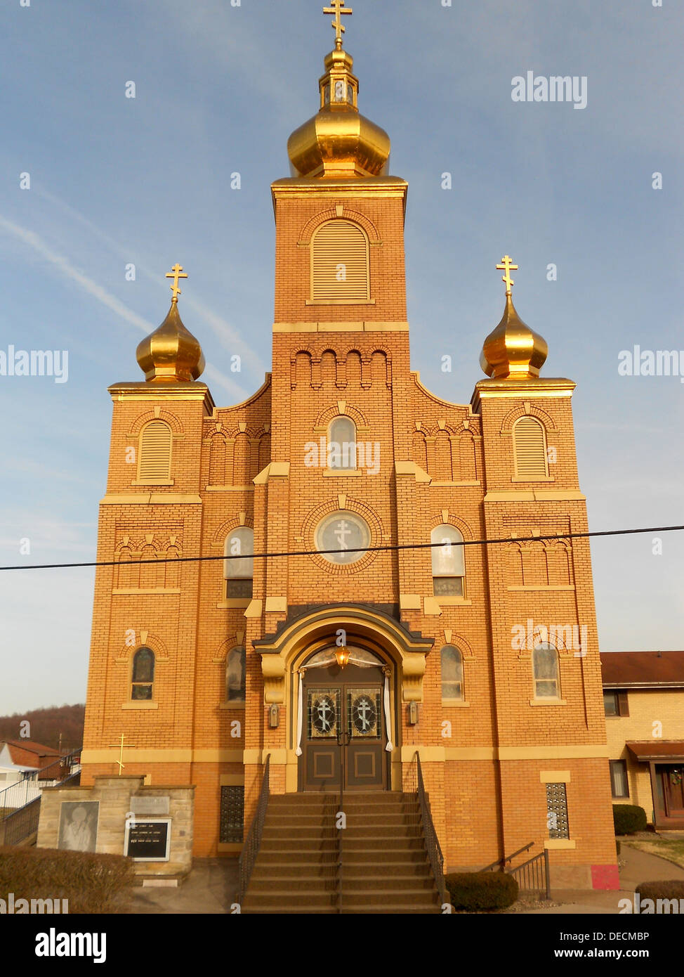 St. Nicholas byzantinische katholische Kirche auf dem NRHP seit 7. November 1997 bei 504 Liberty Südstraße, Perryopolis, Pennsylvani Stockfoto