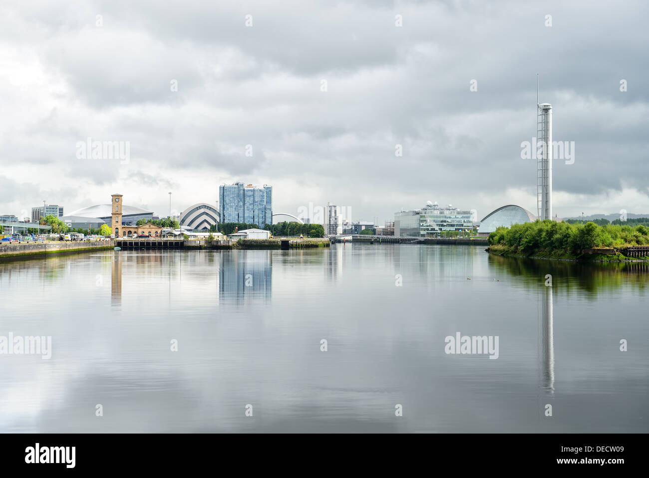 Clyde River View, Glasgow, Schottland, UK Stockfoto