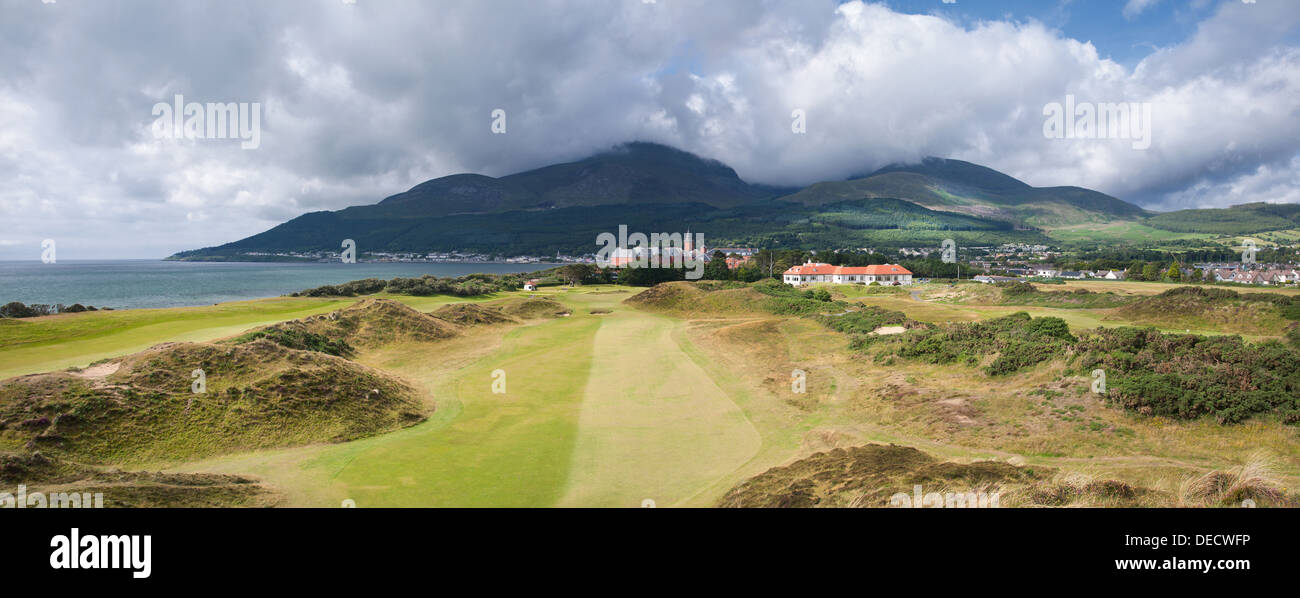 9. Loch, Royal County Down Golf Links, Newcastle Stockfoto