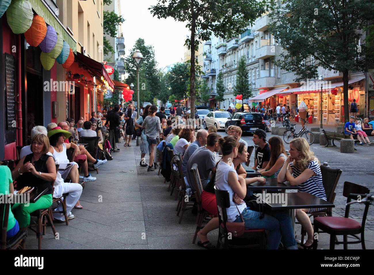 Türkisches Restaurant Berlin In Der Nähe Berlin, Deutschland, Street Restaurants in Berlin - Kreuzberg Stockfoto