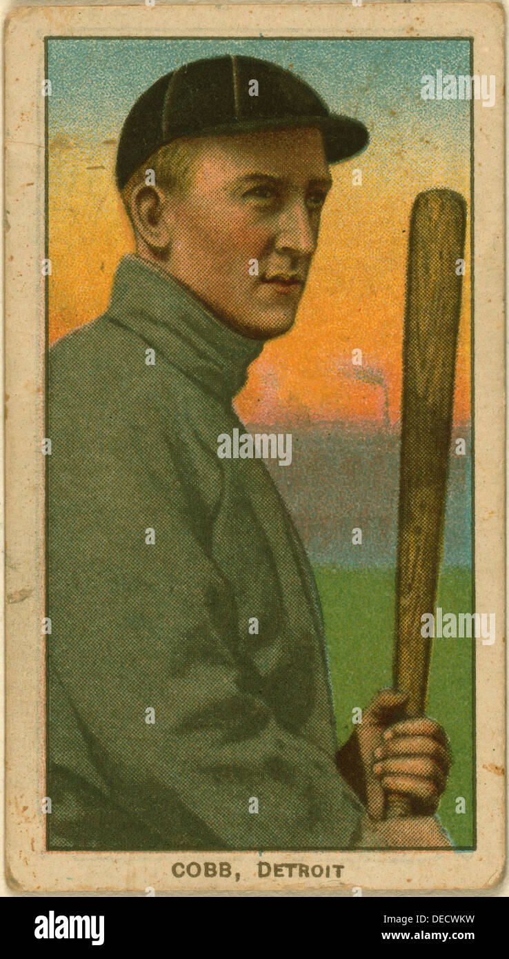 Ty Cobb, Detroit Tigers, Baseball-Karte Porträt. Datum erstellt/veröffentlicht: 1909-1911 Stockfoto