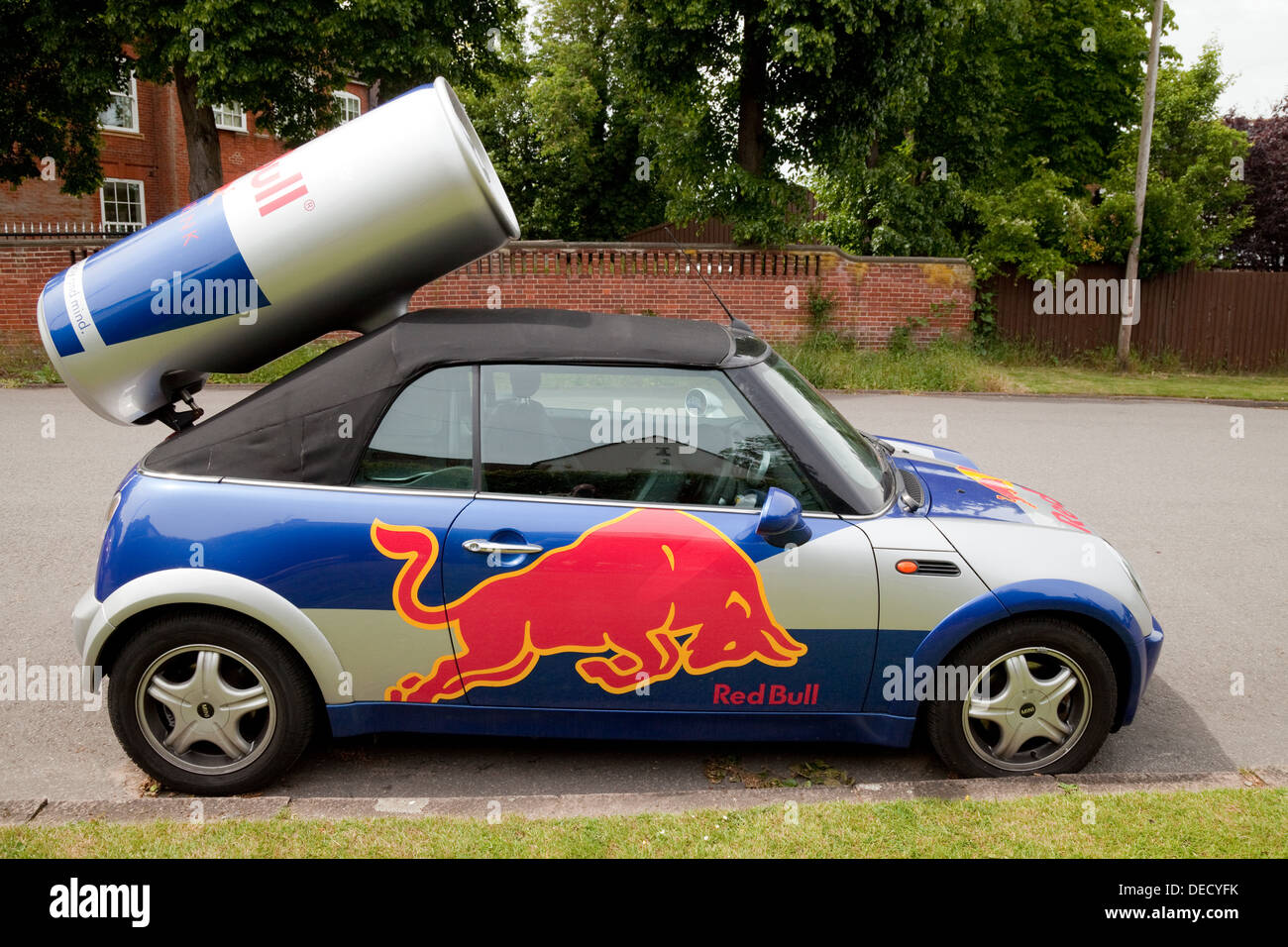 Red Bull Mini Auto, UK Stockfoto